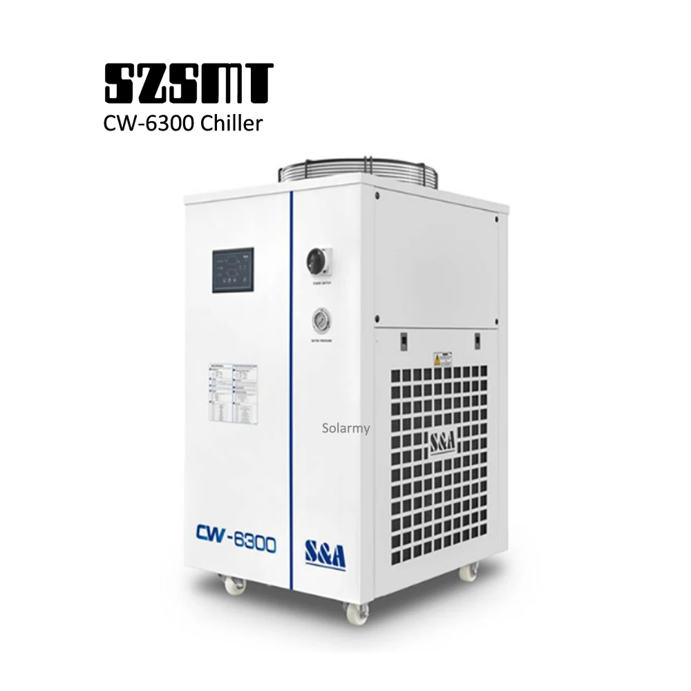 Промышленный охладитель S & A мощностью охлаждения 8500W CW-6300 для станка лазерной резки CO2 с ЧПУ