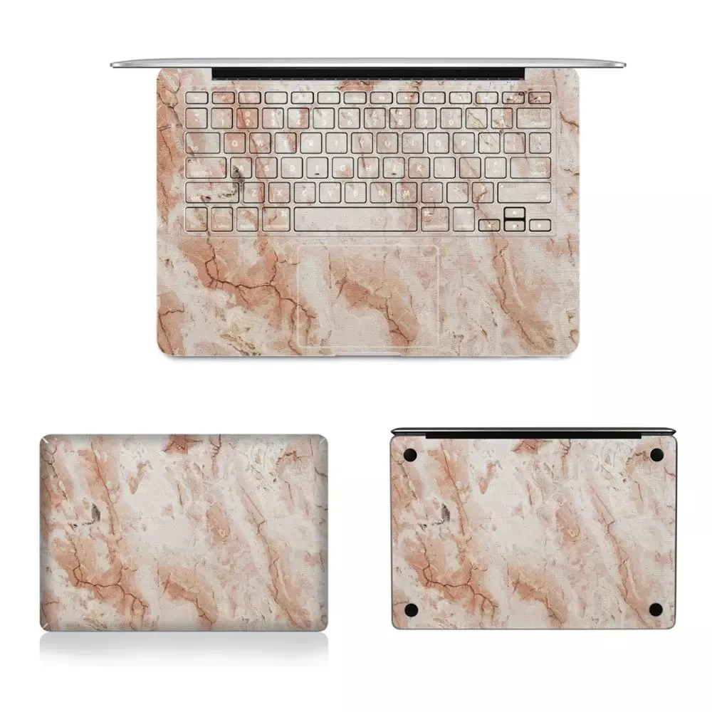 Мраморная Наклейка для Ноутбука, Виниловая Наклейка для кожи из ПВХ, Macbook Air Pro 12 