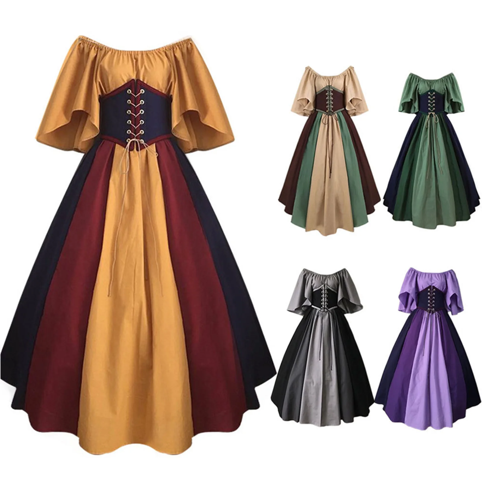 Женские костюмы на Хэллоуин, Средневековое платье ведьмы для женщин, Косплей, платье невесты-вампира, Костюмы для вечеринки на Хэллоуин