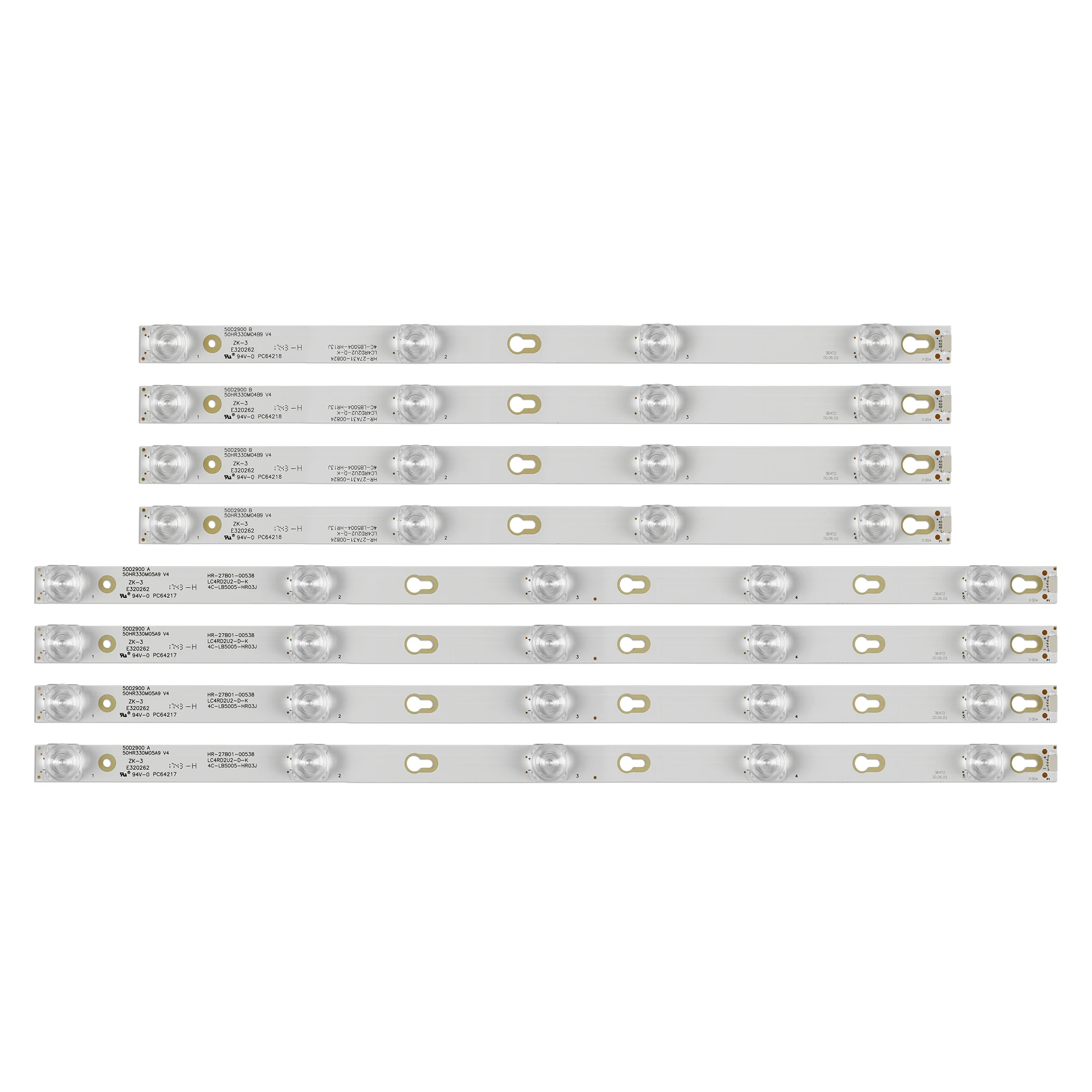 8 шт. светодиодная лента с подсветкой для TCL 50D2900 D50A630U L50E5800A-UD 50HR330M05A9 V4 50HR330M04A9 V4 4C-LB5005-HR03J 4C-LB5004-HR13J