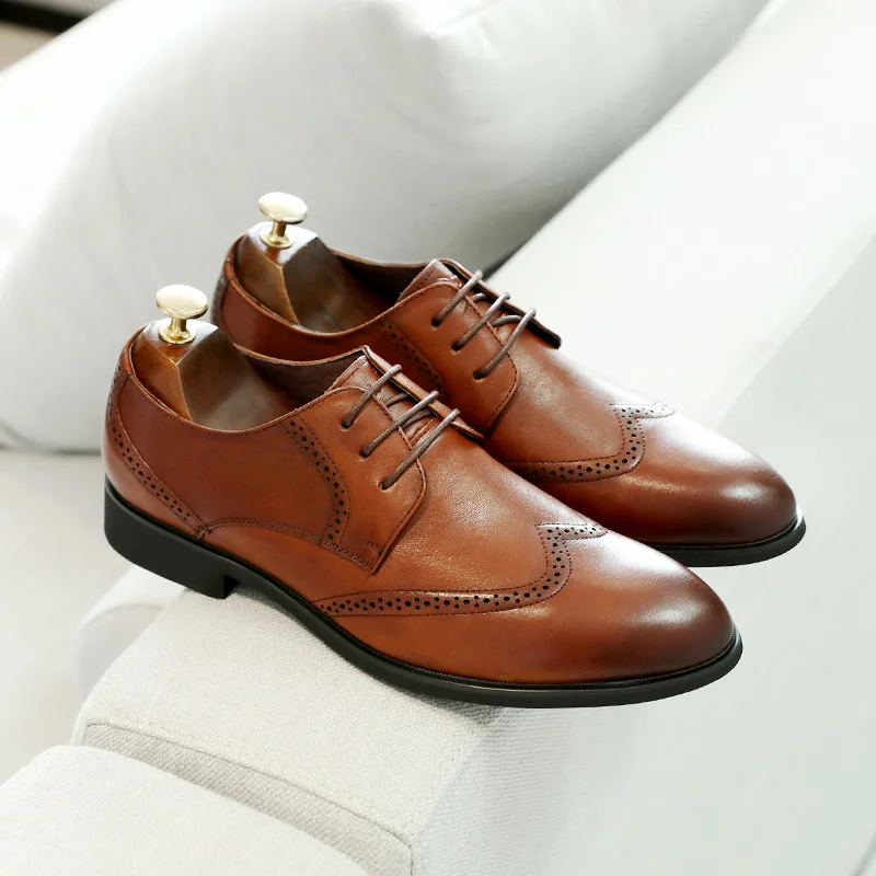DESAI/Мужская обувь Из натуральной кожи с Перфорацией типа 