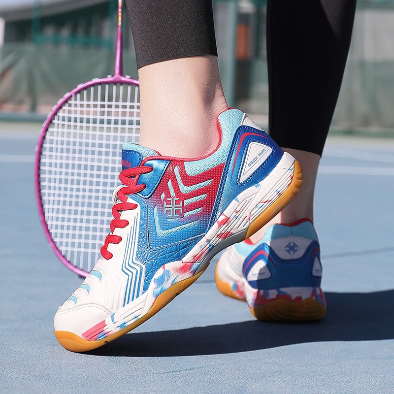 Новая Профессиональная Обувь для бадминтона, Мужская и Женская Теннисная спортивная Обувь Большого размера 45, Мужская Легкая Обувь для бадминтона, Роскошные Теннисные туфли