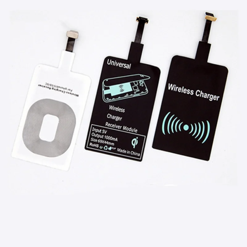 Приемник зарядки Qi Wireles Для универсального беспроводного зарядного устройства Micro Type C Быстрая доставка Адаптер для зарядного устройства airpods pro