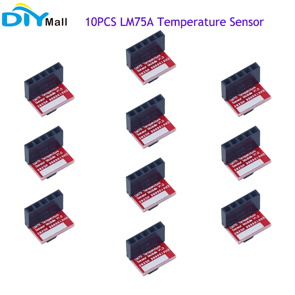 10шт LM75A Датчик температуры I2C Интерфейс Плата разработки Модуль Для Arduino Raspberry Pi