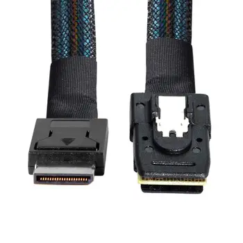 Активный кабель для передачи данных Jimier PCI-Express Oculink SFF-8611 4i-SFF-8087 36Pin PCIe PCI-Express Slimline SSD 50 см