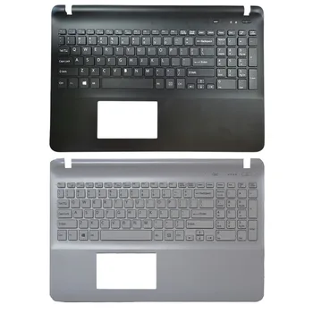 Американская клавиатура для ноутбука Sony Vaio SVF1521AGXB SVF154 SVF153A1YM SVF153B1Y SVF1521T2EB, черная/белая верхняя крышка подставки для рук