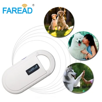 Бесплатная доставка Микрочип для домашних животных ISO11784/85 134,2 кГц FDX-B маленький Портативный Сканер, Считыватель чипов для животных, Ручной Считыватель LF RFID