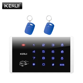 Беспроводная система клавиатуры с паролем K16 433 МГц, беспроводная RFID-карта, сенсорная клавиатура для домашней сигнализации KERUI