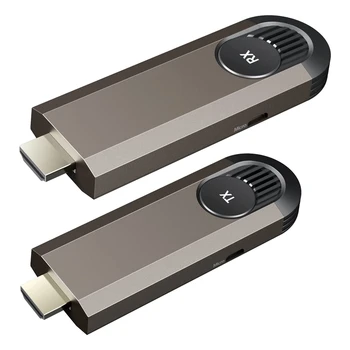Беспроводной HDMI-Совместимый передатчик и приемник, адаптер ключа Поддерживает 4K при частоте 30 Гц, для ноутбука с частотой 2,4/5 ГГц для потокового видео