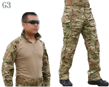 Боевая форма Emerson bdu G3, рубашка, брюки и наколенники, военная армейская форма, многокамерный костюм для охоты, принадлежности для вечеринок