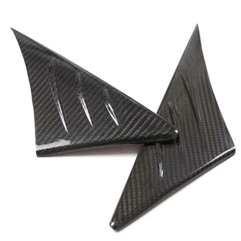 Боковое зеркало из 2 частей, треугольный спойлер, отделка бокового треугольного спойлера из настоящего углеродного волокна для Toyota Supra