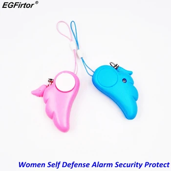 Брелок для ключей для самообороны, Женская Сигнализация, Личная защита, Охранная сигнализация для девочек, 90 дБ, Громкая Аварийная кнопка для самообороны, Сигнализация