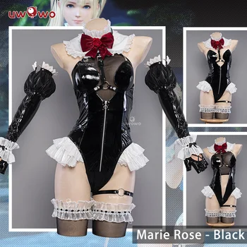 В наличии UWOWO Marie Roses Косплей Летние Купальники Черное Боди Косплей Костюм на Хэллоуин Карнавальный наряд