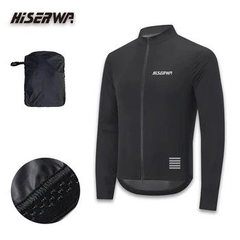 Велосипедная ветровка HISERWA, велосипедные куртки, Уличная водонепроницаемая быстросохнущая Ветрозащитная куртка, легкая солнцезащитная одежда для пеших прогулок, Велосипедная одежда