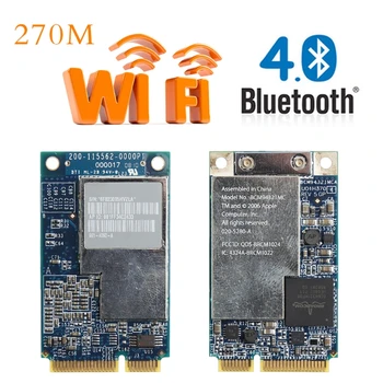 Высококачественная 2,4 G + 5G 270M Двухдиапазонная локальная сеть Wifi Беспроводная Mini PCI-E Беспроводная Сетевая карта Для Ноутбука Apple BCM94321MC