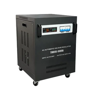 Горячая продажа однофазных автоматических регуляторов напряжения переменного тока 220 В мощностью 30 кВА