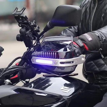Горячая Продажа Универсальный Мотоцикл Руль Управления для Мотоциклов Защита Рук Протектор со светодиодной Подсветкой Yamaha Y15Zr Ybr125 Ybr125Cc Yfz450