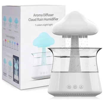 Диффузор эфирного масла для увлажнения воздуха Cloud с 7 цветами светодиодных ламп, увлажнитель воздуха для домашнего офиса