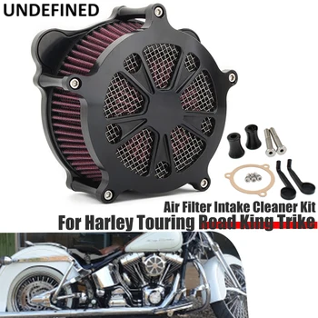 Для Harley Touring Road King Trike 08-16 Dyna FXDLS 2017 Softail 2016-2017 Мотоциклетный Воздухоочиститель Система Впускного воздушного Фильтра с ЧПУ
