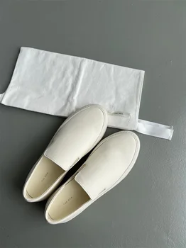 Женская обувь Row Lefu из натуральной кожи на толстой подошве, удобная повседневная обувь в простом британском стиле с круглым носком