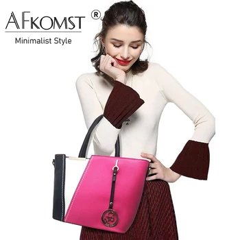 Женская сумка AFKOMST со стильным кошельком для монет, Классическая практичная роскошная сумка-тоут большой емкости, сумка через плечо из искусственной кожи