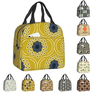 Женская сумка для ланча с пузырчатыми цветами Orla Kiely, герметичный скандинавский термохолодильник, сумка для ланча, Пляжный Кемпинг, путешествия