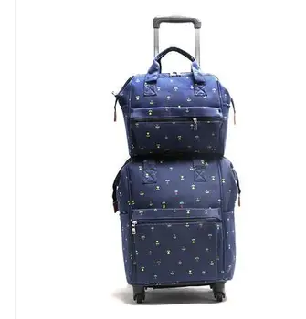 Женская холщовая дорожная сумка для багажа, набор ручной клади, чемодан-тележка, сумка на колесиках, ручная кладь, сумка на колесиках, сумки-рюкзаки
