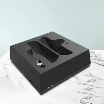 Зарядная станция контроллера Подставка для зарядки геймпада со светодиодными индикаторами Черные Детали Зарядное устройство контроллера для игрового контроллера PS VR2