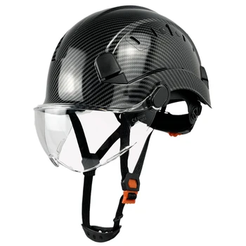 Защитный шлем CE С козырьком Из углеродного волокна Для промышленных работ, каски для каски из АБС-пластика для инженера