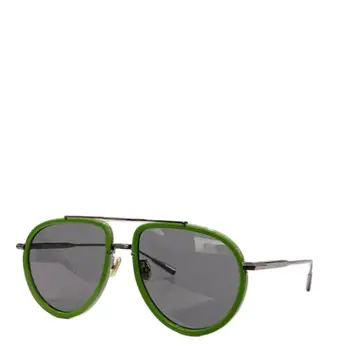 Зеленые ацетатные солнцезащитные очки в большой оправе, металлические брендовые очки с большим лицом, женское роскошное солнцезащитное зеркало