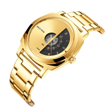 Золотые Часы Wirst Мужские 2023Top Бренд Класса Люкс Золотые Кварцевые Наручные Часы Для Мужчин relogio masculino Men relojes