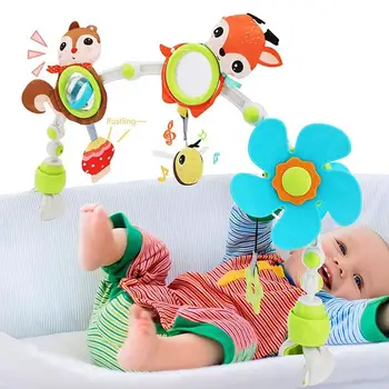 Игрушка-арка для коляски, игрушки для новорожденных Оленей, игрушки для автокресла, Погремушка, Комфортная Ветряная мельница, игрушки для новорожденных мальчиков и девочек