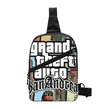 Изготовленная на заказ Сумка-слинг Grand Theft Auto San Andreas, Мужская крутая игра GTA V, сумка через плечо, Рюкзак для Путешествий