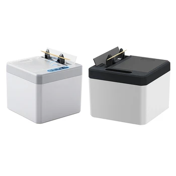 Интеллектуальная индукционная коробка для зубочисток ABS, Автоматическая Электрическая машина для чистки зубов, Автоматически всплывающая Инновационный дом -белый