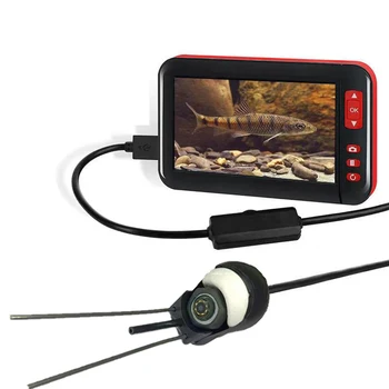 камера для подводной рыбалки с сенсорным экраном 4,3 дюйма, камера для HD-эндоскопа, USB Android type c, кабель 3 в 1 с кронштейном для рыболовной катушки