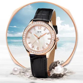 КАРНАВАЛЬНЫЕ Модные часы с бриллиантами Люксовый бренд, Женские наручные часы с сапфиром из Розового золота, Водонепроницаемые для женщин, Relogio Feminino