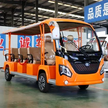 Китайский Заводской мотор с литиевой батареей мощностью 5000 Вт, 14-местный Электрический экскурсионный персональный автобус