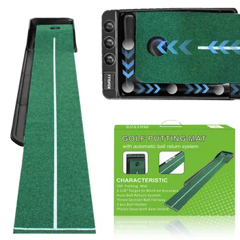 Коврик для игры в гольф с системой автоматического возврата мяча, для мини-игр, Тренировочное оборудование, подарки для игроков в гольф