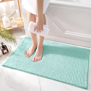 Коврики для ванной комнаты из синели Inyahome, нескользящий коврик для ванной, мягкие впитывающие плюшевые коврики для ванной комнаты, Впитывающие коврики для спальни