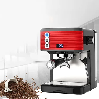 Коммерческая эспрессо-машина, бытовая кофеварка, 15 бар, полностью полуавтоматический вспениватель молока