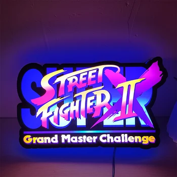 Логотип Street Fighter, лайтбокс, Световая вывеска, Индивидуальный Декор стен для делового Магазина, Подвесной 12-дюймовый детский ночник с 3D принтом, подарок