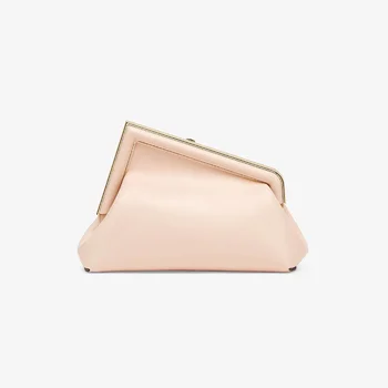 Маленькая кожаная сумочка MS светло-розового цвета #wfms6479