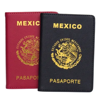 Мексиканские Обложки для паспорта, дорожный кошелек из искусственной кожи, чехол для паспортов, держатель для кредитных карт, билетов, обложка на паспорт