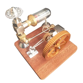Модель двигателя Стирлинга Регулируемая скорость с вертикальным маховиком Физическая мощность Научный эксперимент Двигатель Игрушка подарок для мальчиков