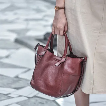 Модная дизайнерская женская маленькая сумка ручной работы из натуральной кожи, повседневная женская многофункциональная сумка из мягкой натуральной воловьей кожи