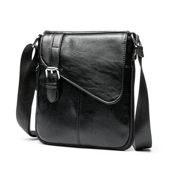 Модная мужская сумка через плечо, простая и универсальная сумка-мессенджер для деловых и повседневных случаев