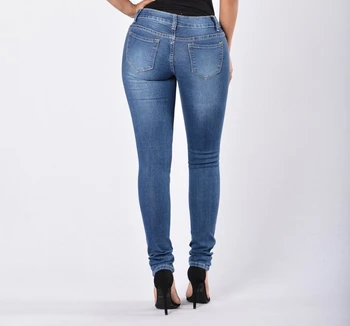 Модные повседневные джинсовые брюки с высокой талией в уличном стиле, рваные джинсовые брюки, Женские джинсы, женская одежда