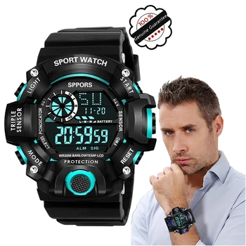 Модные спортивные мужские электронные часы Army G, водонепроницаемые светящиеся ударные ручные часы для мужчин, женщин, подарок для подростков, цифровые часы