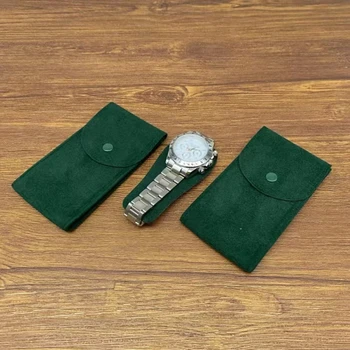 Модный полный набор зеленых подарочных капель, высококачественный запас, можно настроить Роскошные чехлы для часов, сумки, коробки, хранение часов