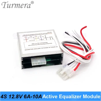 Модуль активного эквалайзера Turmera 4S 12,8 V 6A 10A для использования с аккумуляторами Lifepo4 3,2 V 280Ah 310Ah и литиевыми батареями 3,7 V 18650